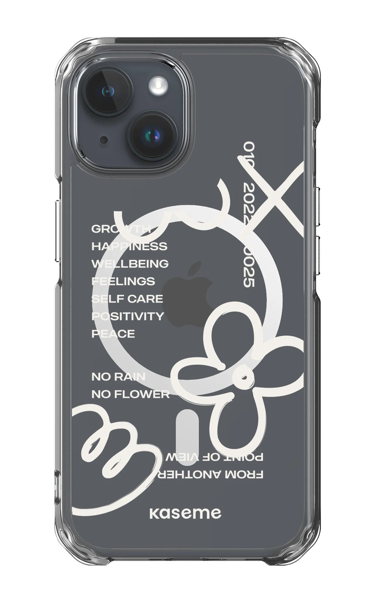 Feelings white clear case