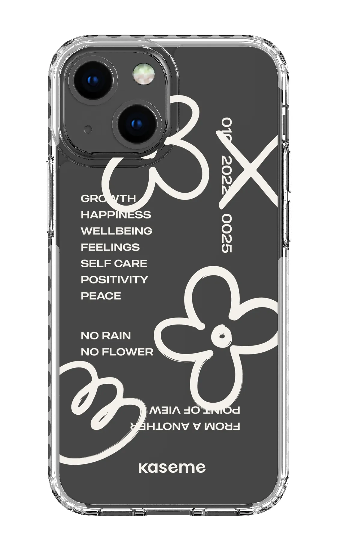 Feelings white clear case