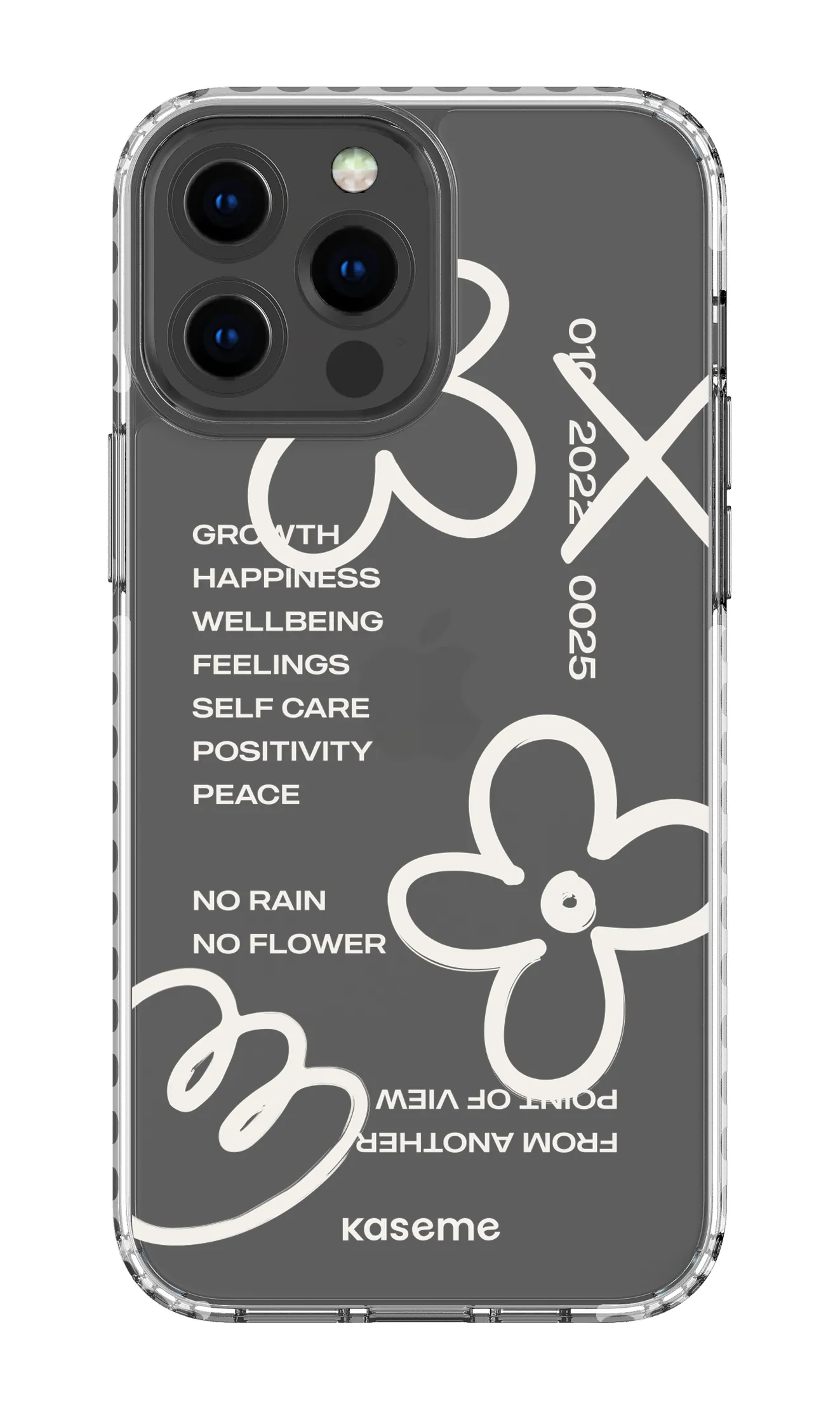 Feelings white clear case