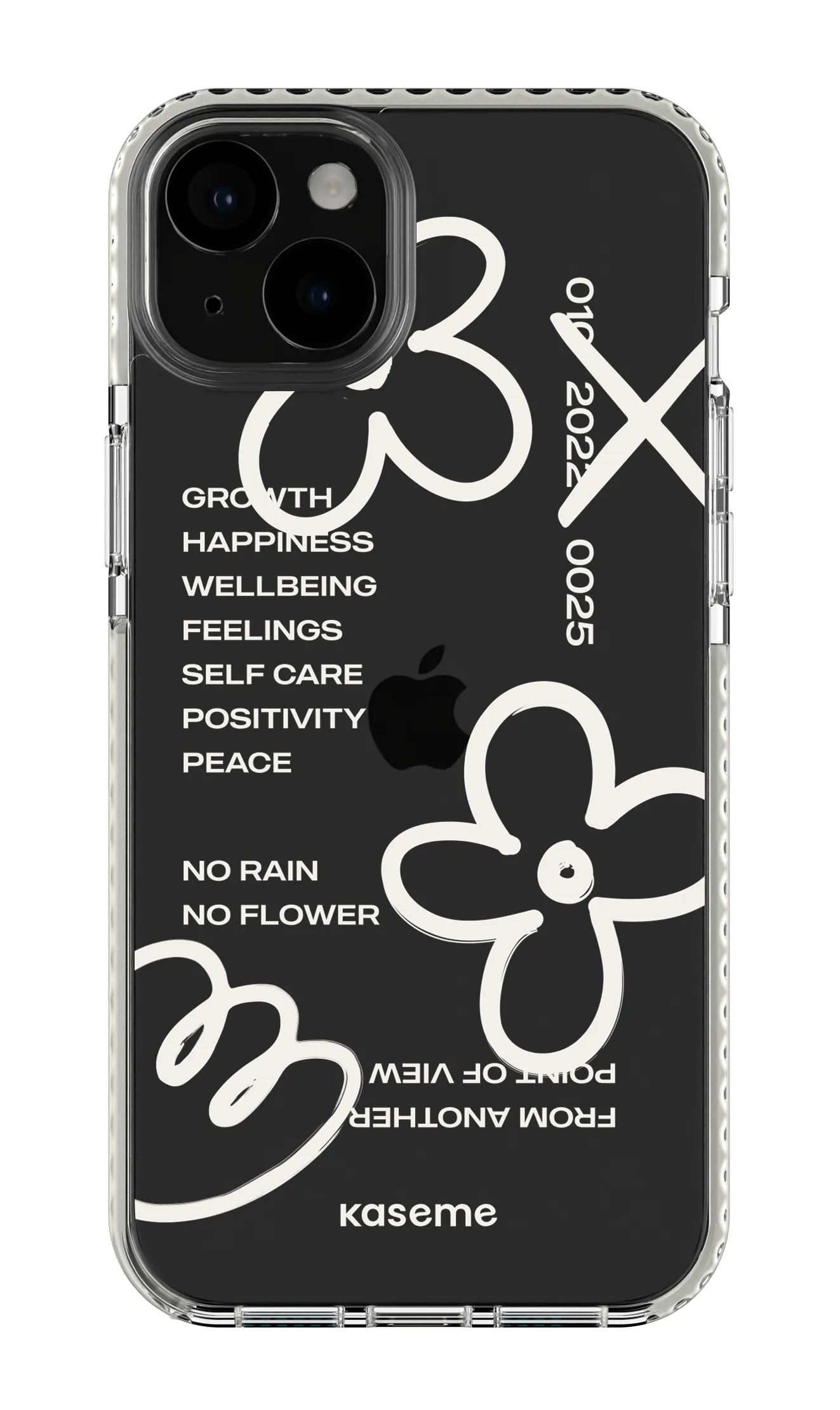 Feelings white clear case