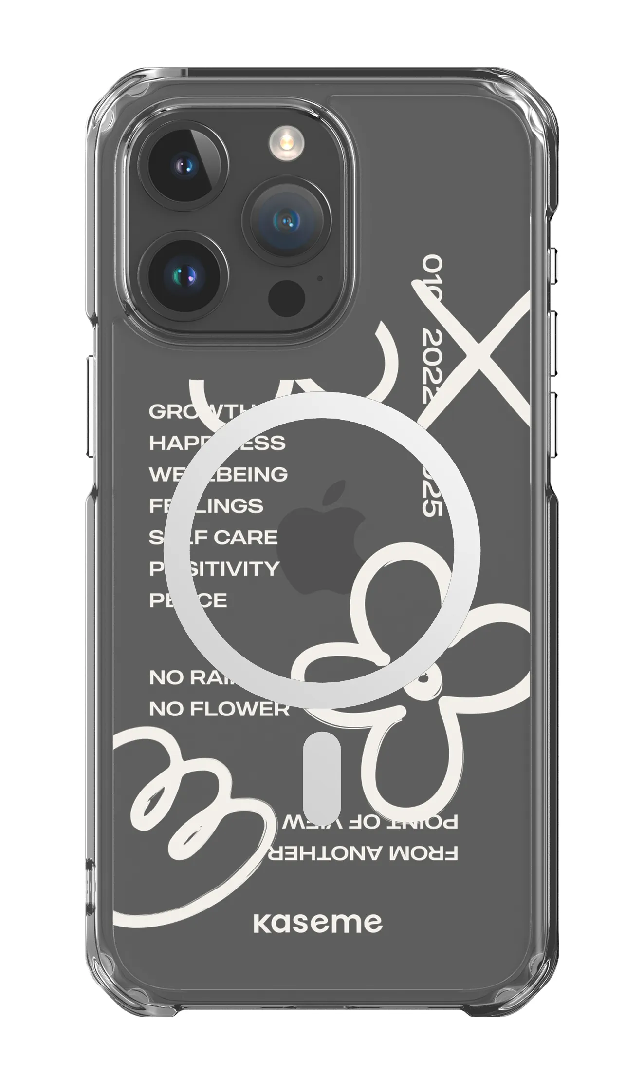 Feelings white clear case