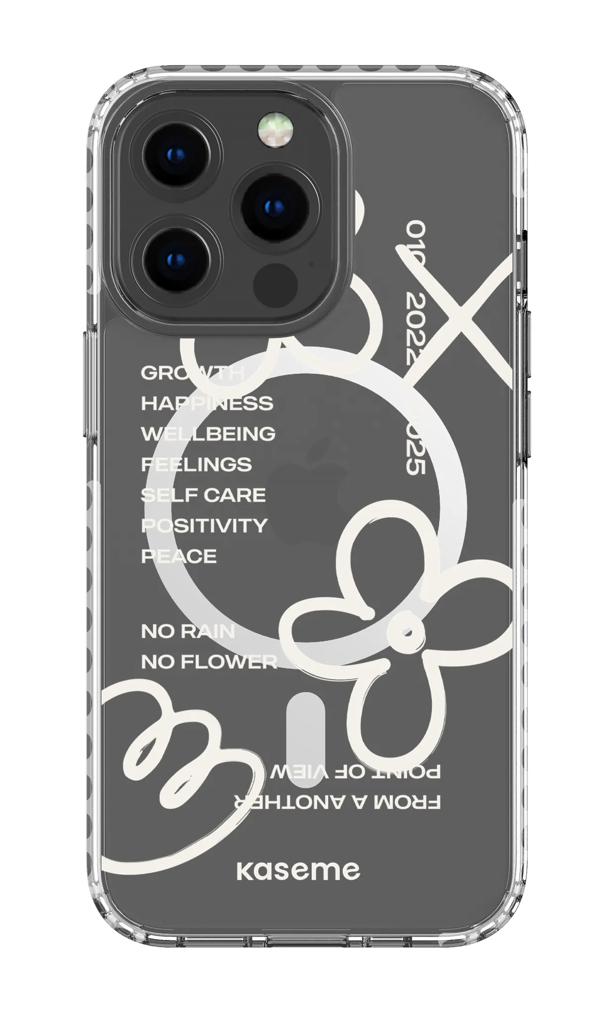 Feelings white clear case