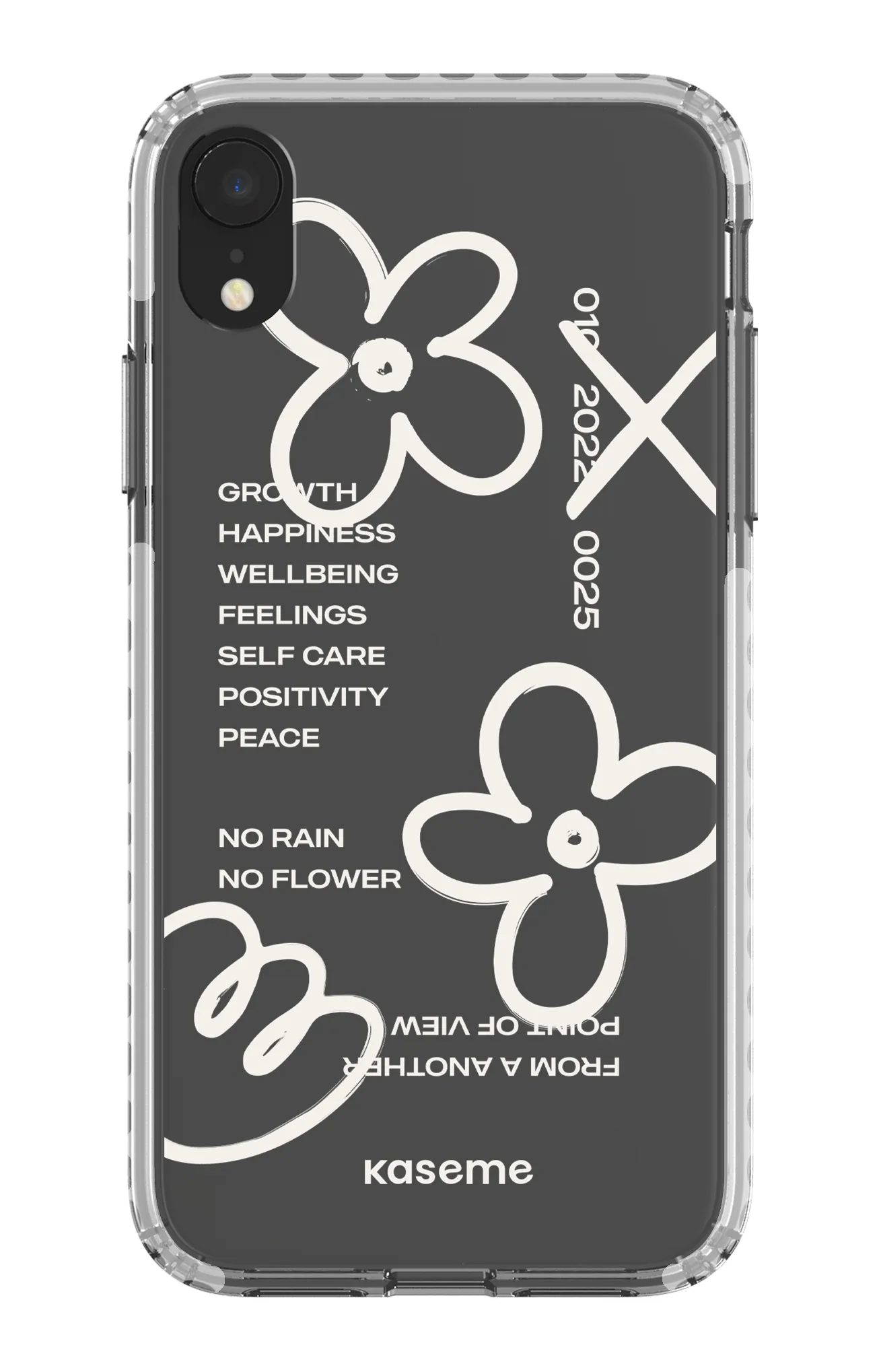 Feelings white clear case