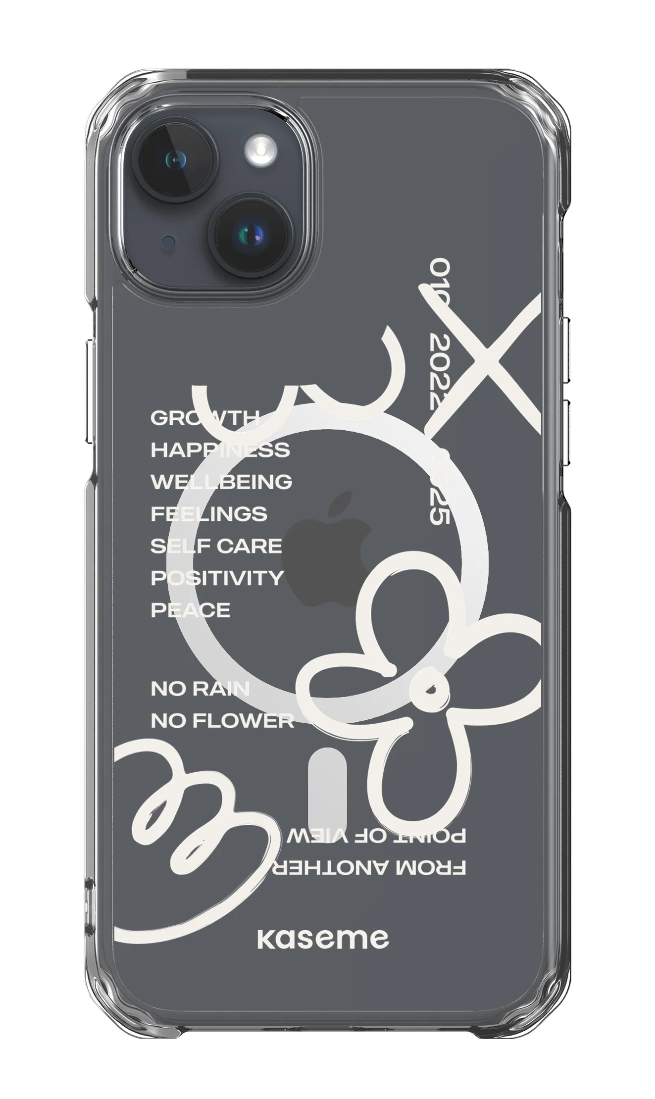 Feelings white clear case