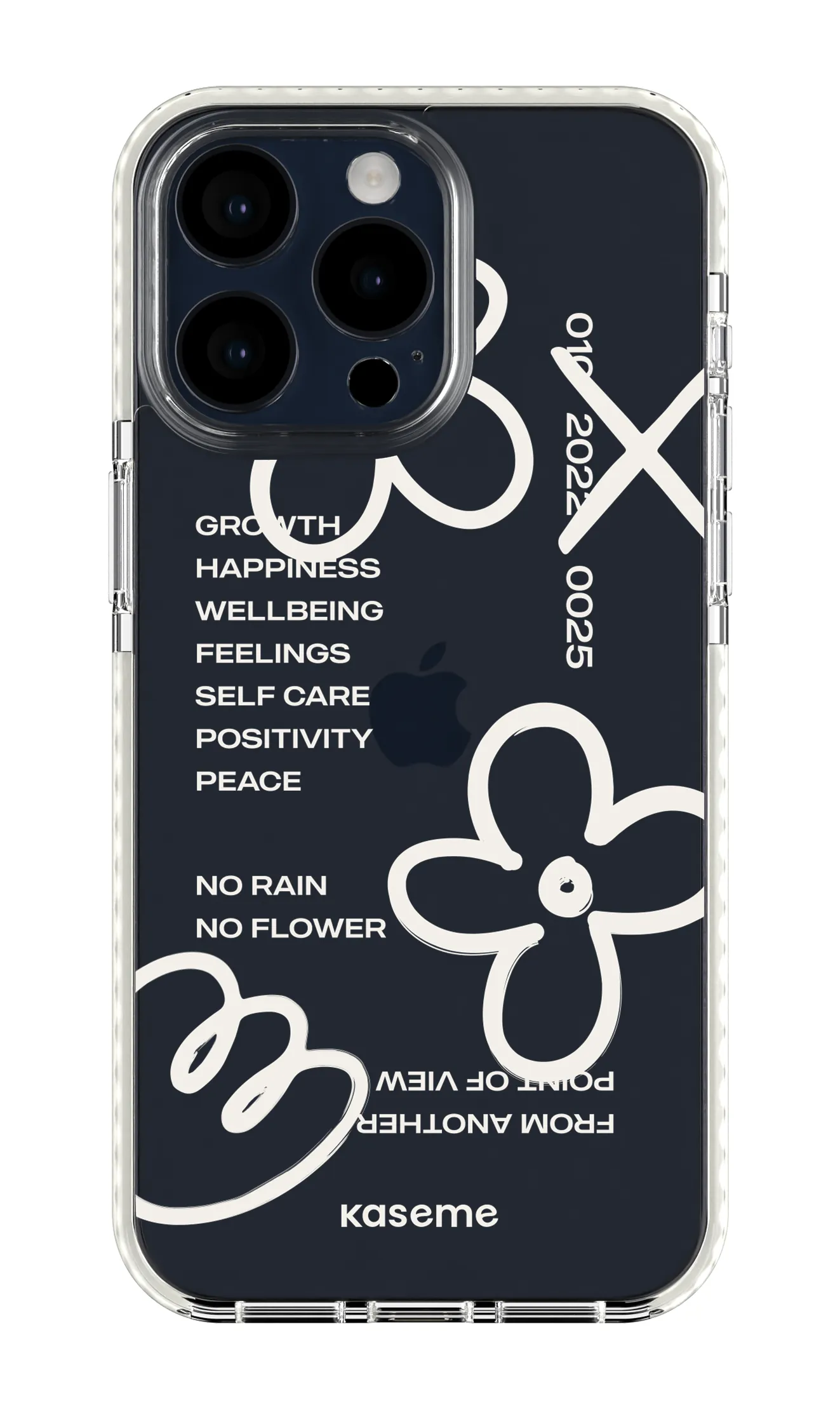 Feelings white clear case