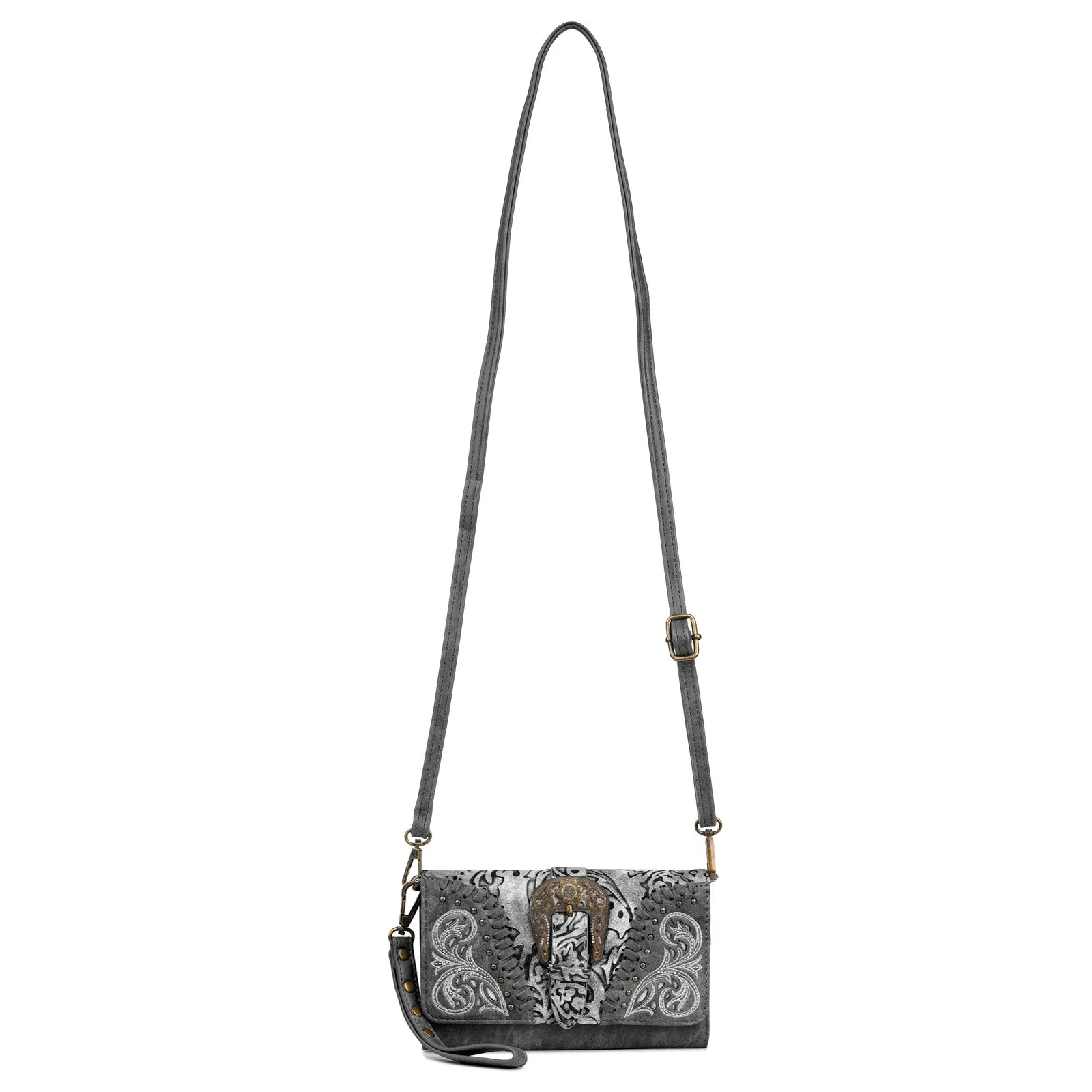 FIO-016 Montana West  Buckle Collection Wallet/Crossbody