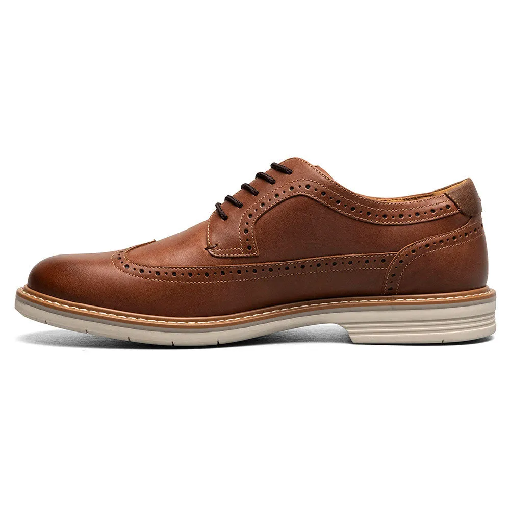 Florsheim Norwalk Wingtip Oxford Men’s Cognac Multi Casual Shoes