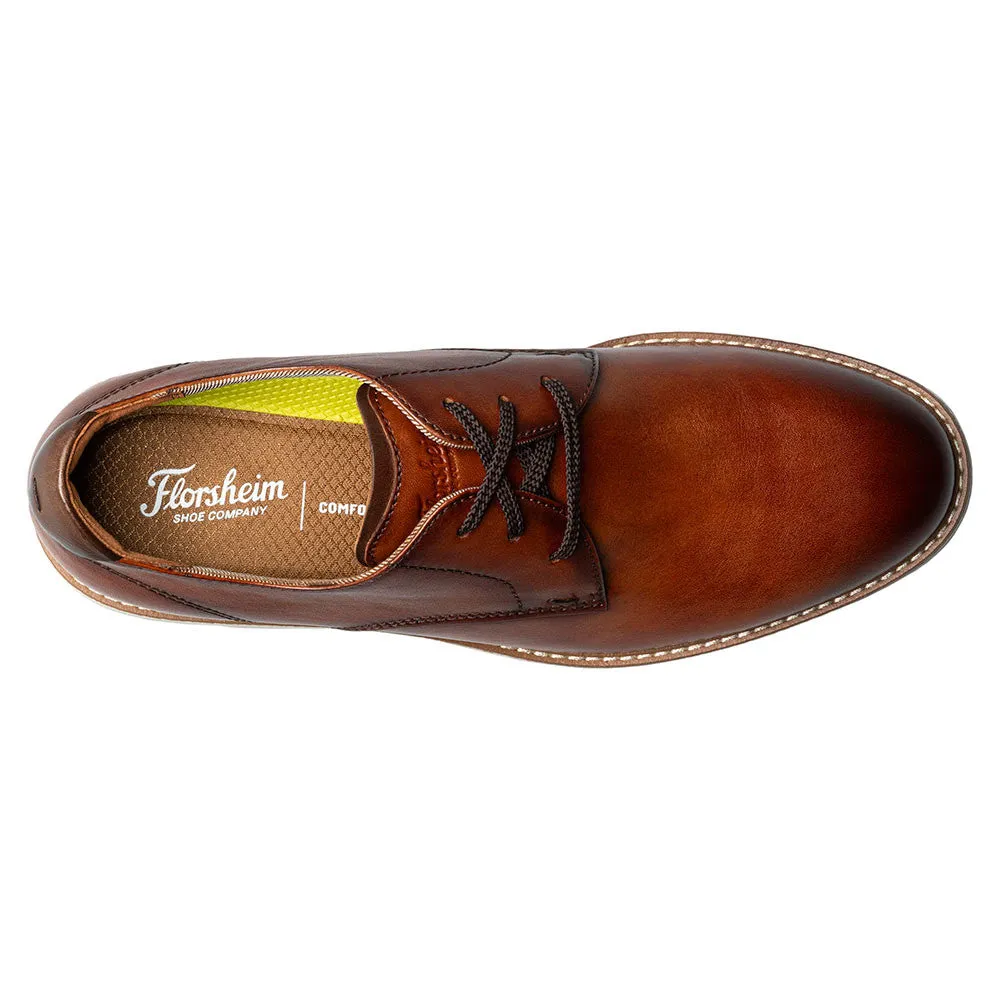 Florsheim Vibe Plain Toe Oxford Men’s Cognac Multi Casual Shoes