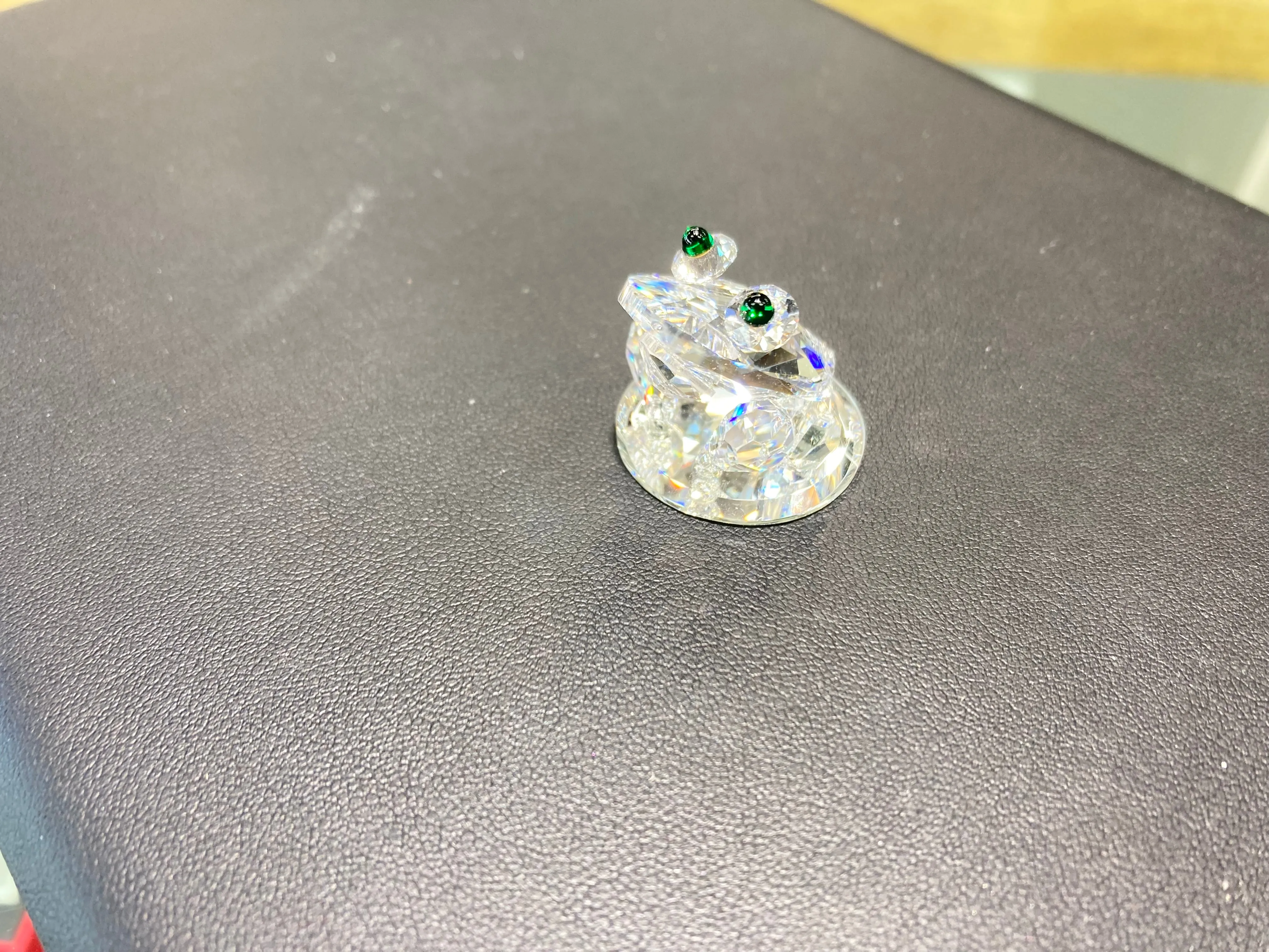 Frog Crystal Figurine