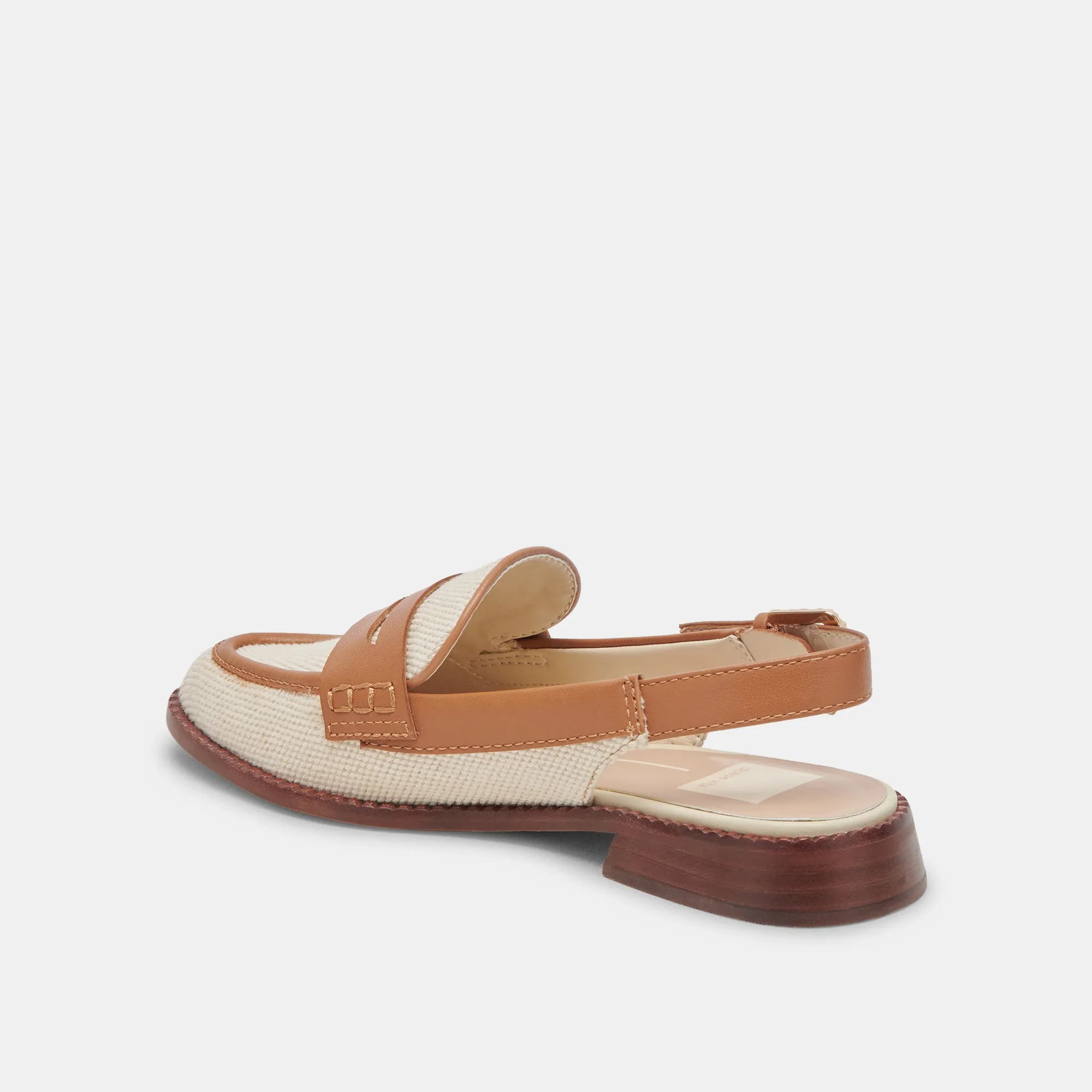 HARDI LOAFERS TAN MULTI CANVAS