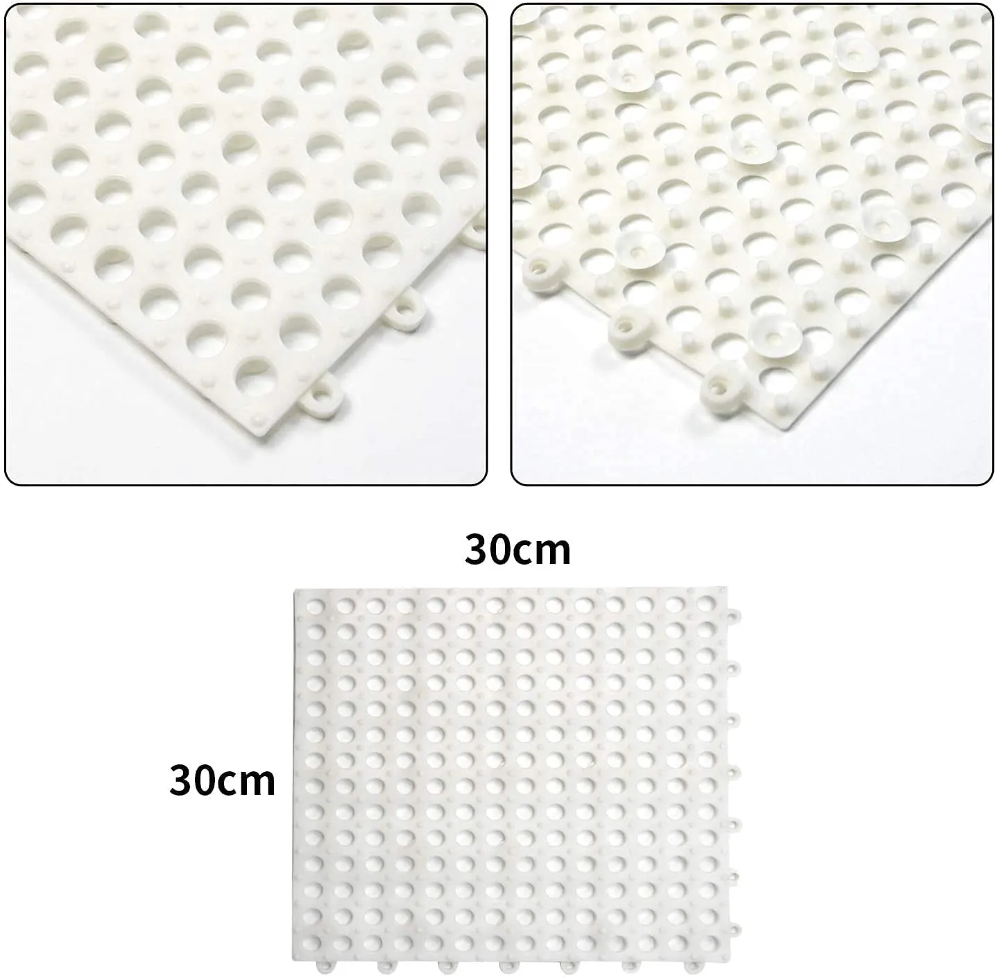 Interlocking  Anti Slip  Rubber Floor Tiles Mats For Bathroom