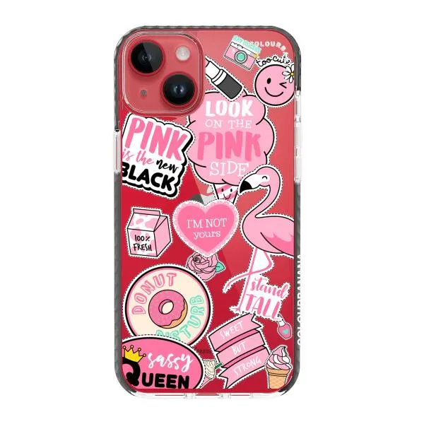 iPhone Case - Cute Pink Badges