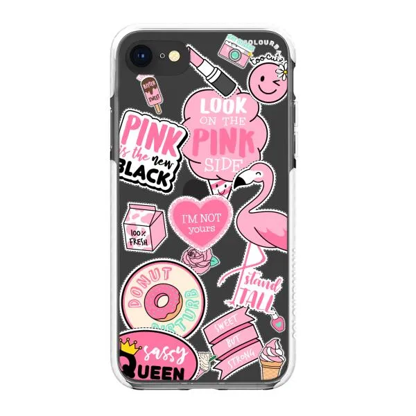 iPhone Case - Cute Pink Badges