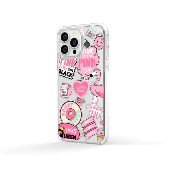 iPhone Case - Cute Pink Badges