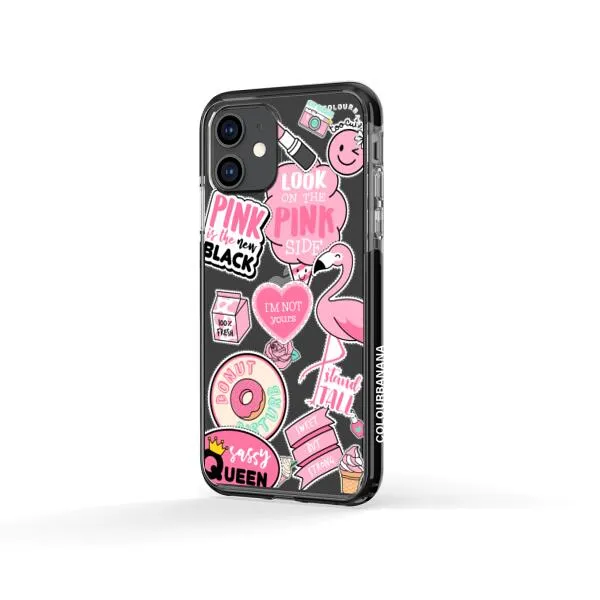 iPhone Case - Cute Pink Badges