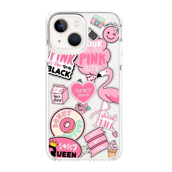 iPhone Case - Cute Pink Badges