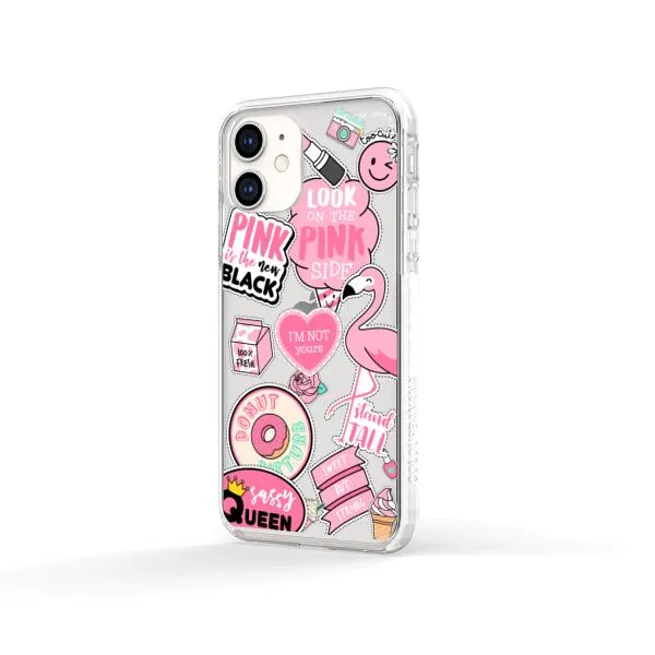 iPhone Case - Cute Pink Badges