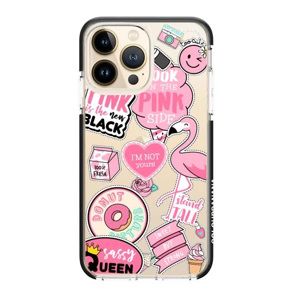 iPhone Case - Cute Pink Badges