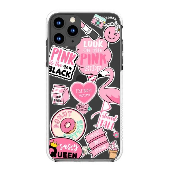 iPhone Case - Cute Pink Badges