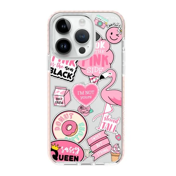 iPhone Case - Cute Pink Badges