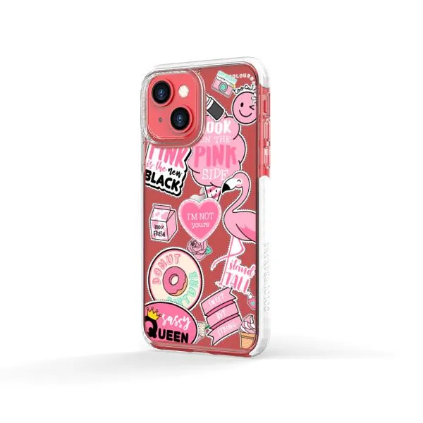 iPhone Case - Cute Pink Badges