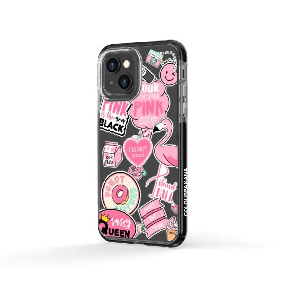 iPhone Case - Cute Pink Badges