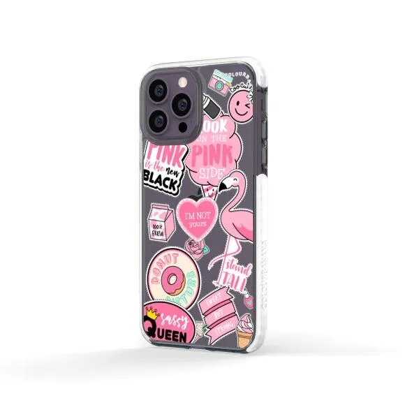 iPhone Case - Cute Pink Badges