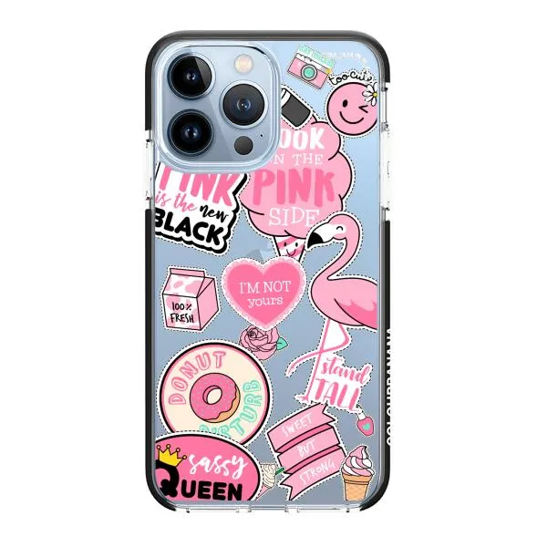 iPhone Case - Cute Pink Badges