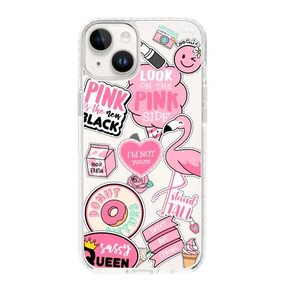 iPhone Case - Cute Pink Badges