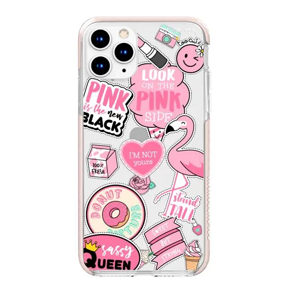 iPhone Case - Cute Pink Badges