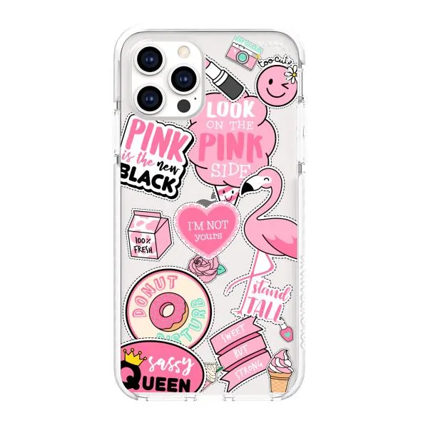 iPhone Case - Cute Pink Badges