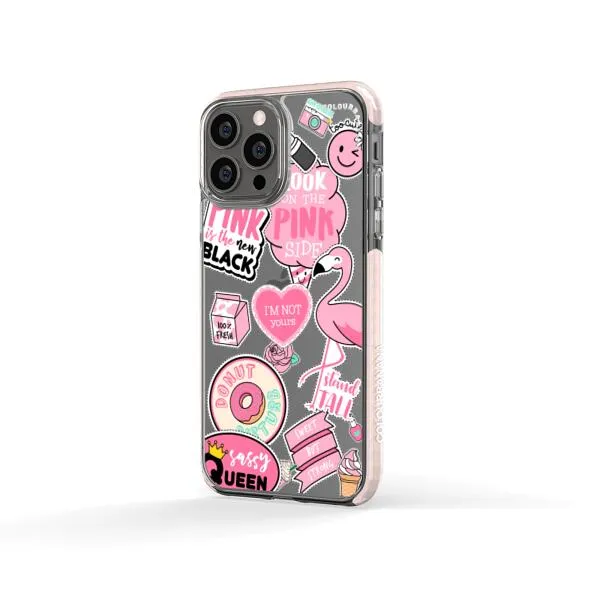 iPhone Case - Cute Pink Badges