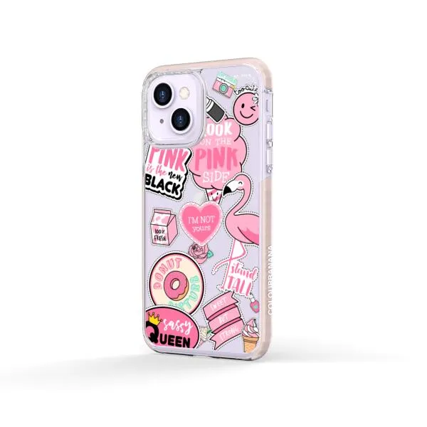 iPhone Case - Cute Pink Badges