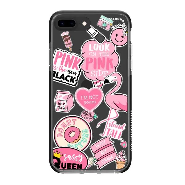 iPhone Case - Cute Pink Badges