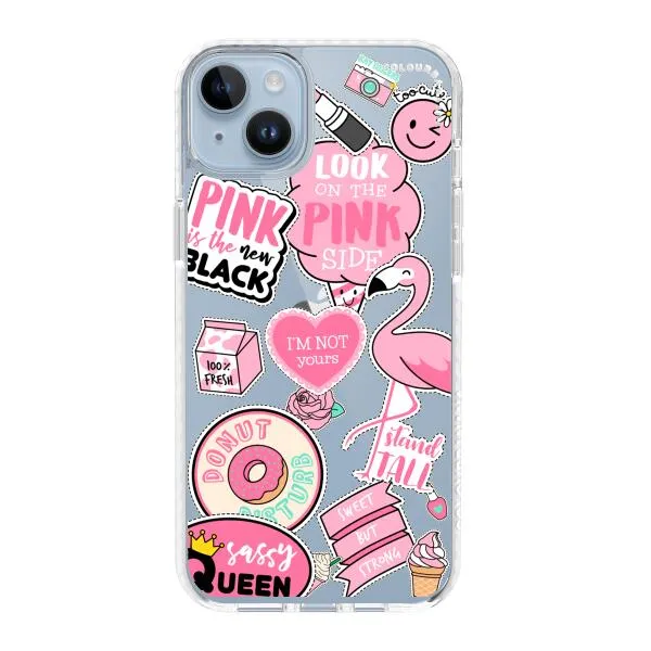 iPhone Case - Cute Pink Badges