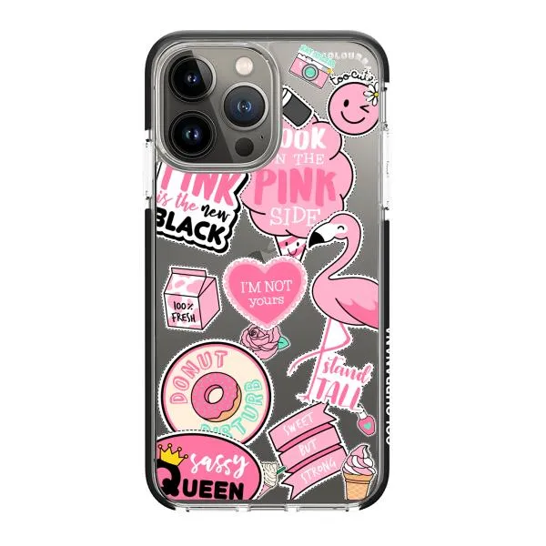 iPhone Case - Cute Pink Badges