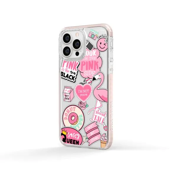 iPhone Case - Cute Pink Badges