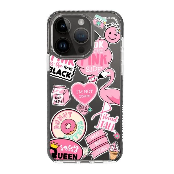 iPhone Case - Cute Pink Badges