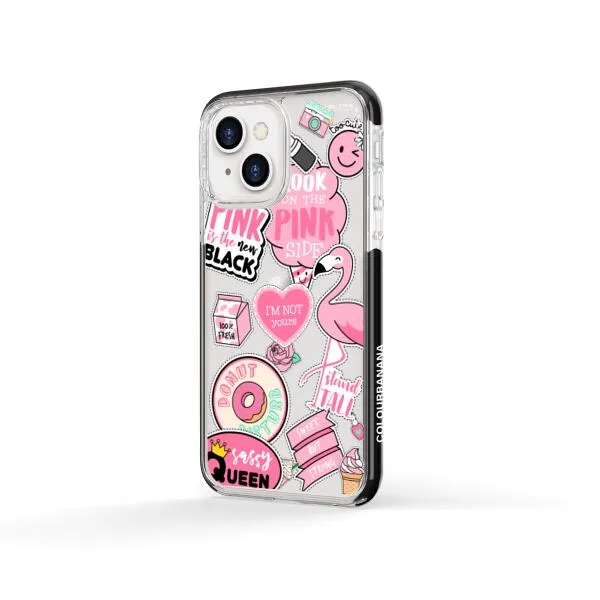 iPhone Case - Cute Pink Badges