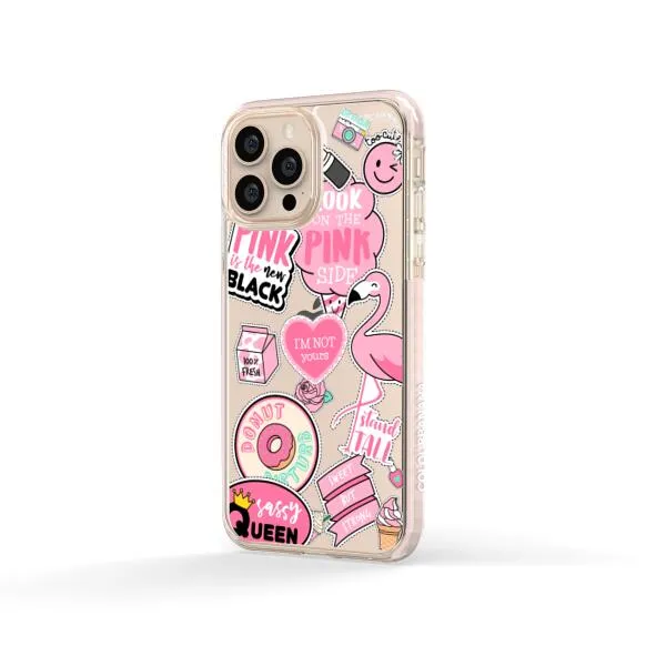 iPhone Case - Cute Pink Badges