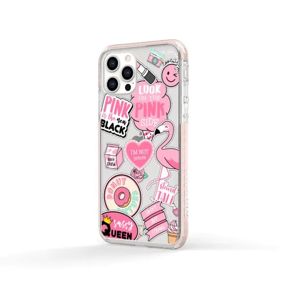 iPhone Case - Cute Pink Badges