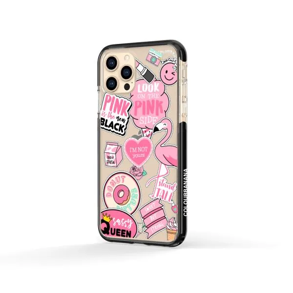 iPhone Case - Cute Pink Badges