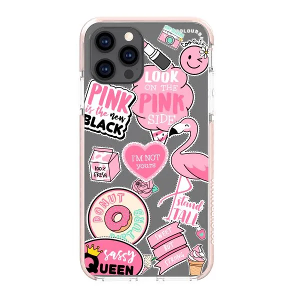 iPhone Case - Cute Pink Badges