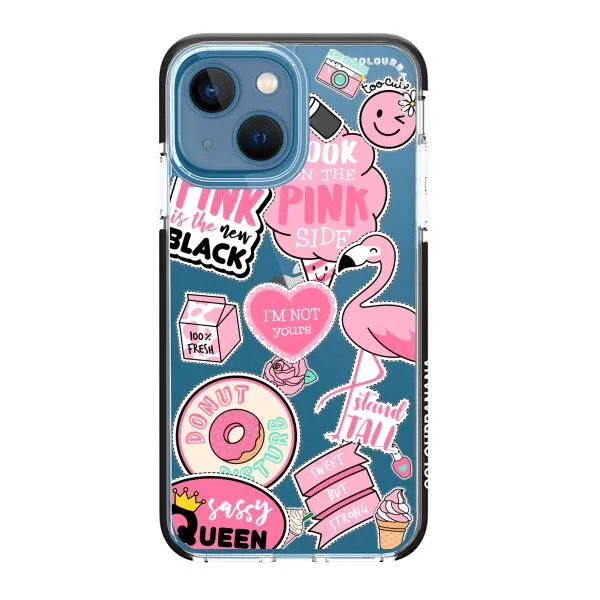 iPhone Case - Cute Pink Badges