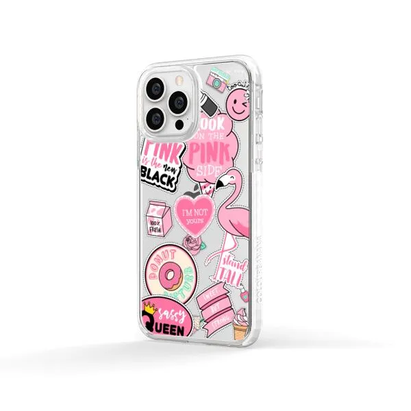 iPhone Case - Cute Pink Badges