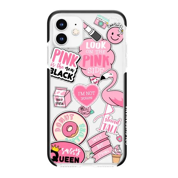 iPhone Case - Cute Pink Badges