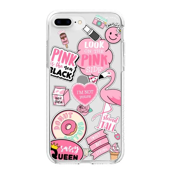 iPhone Case - Cute Pink Badges