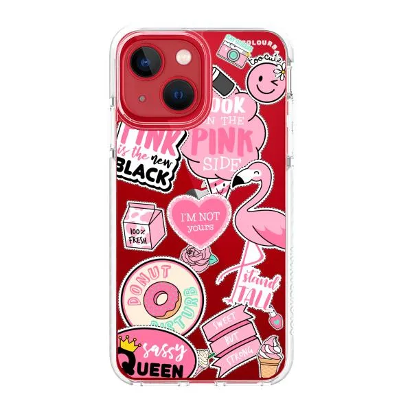 iPhone Case - Cute Pink Badges