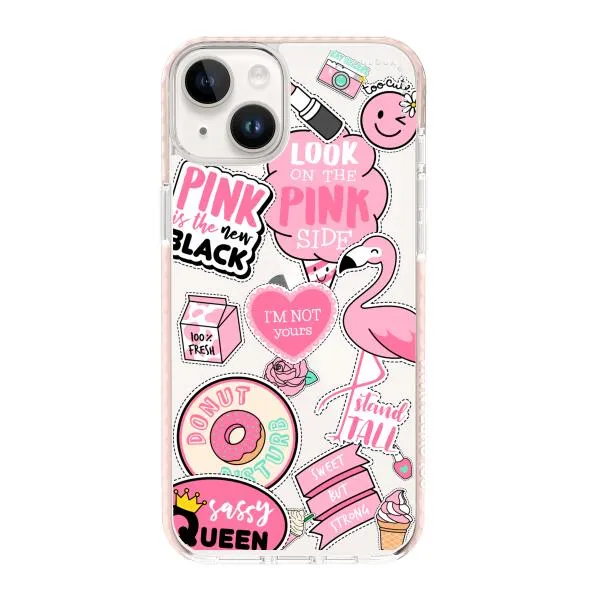 iPhone Case - Cute Pink Badges