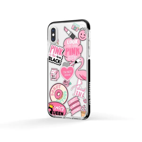 iPhone Case - Cute Pink Badges